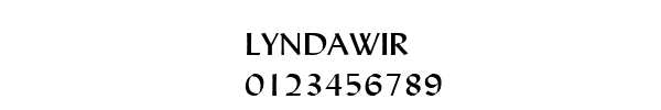 Fuente LYNDAWIR.TTF