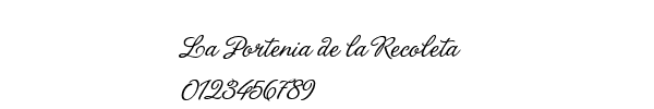 Fuente La Portenia de la Recoleta.ttf