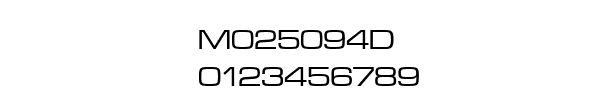 Fuente M025094D.TTF