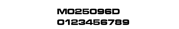Fuente M025096D.TTF