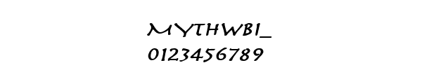 Fuente MYTHWBI_.TTF