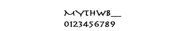 Fuente MYTHWB__.TTF