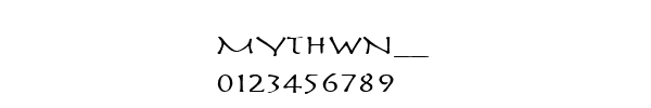 Fuente MYTHWN__.TTF