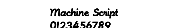 Fuente Machine Script.ttf