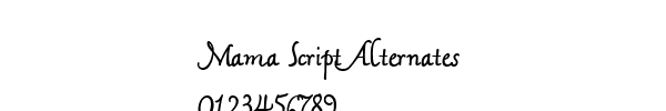 Fuente Mama Script Alternates.ttf