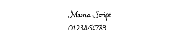 Fuente Mama Script.ttf