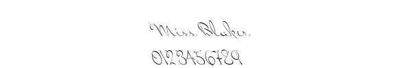 Fuente Miss Blaker.ttf
