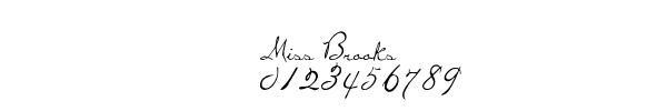 Fuente Miss Brooks.ttf