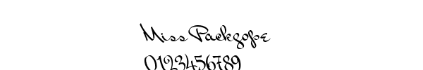 Fuente Miss Packgope.ttf