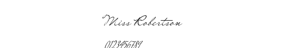 Fuente Miss Robertson.ttf
