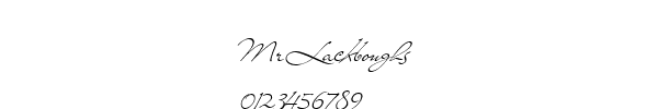 Fuente Mr Lackboughs.ttf