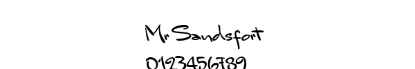 Fuente Mr Sandsfort.ttf