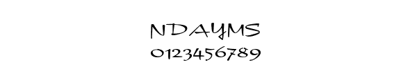 Fuente NDAYMS.TTF
