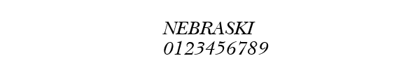Fuente NEBRASKI.TTF