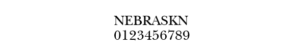 Fuente NEBRASKN.TTF