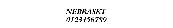Fuente NEBRASKT.TTF