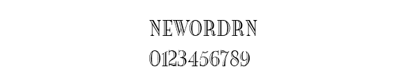 Fuente NEWORDRN.TTF