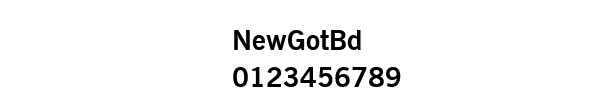 Fuente NewGotBd.ttf