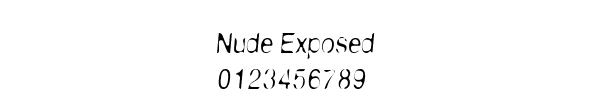 Fuente Nude Exposed.ttf