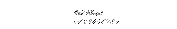 Fuente Old Script.ttf