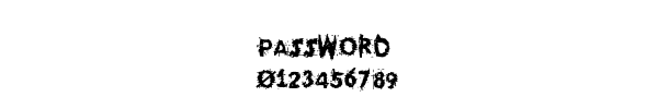 Fuente PASSWORD.TTF