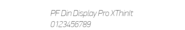 Fuente PF Din Display Pro XThinIt.ttf