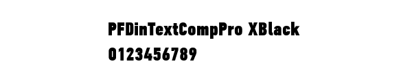 Fuente PFDinTextCompPro XBlack.ttf