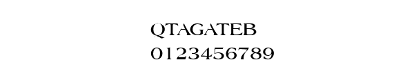 Fuente QTAGATEB.TTF