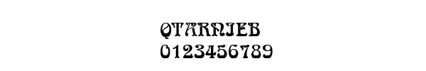 Fuente QTARNIEB.TTF