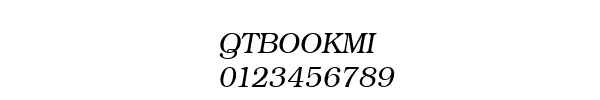 Fuente QTBOOKMI.TTF