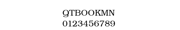 Fuente QTBOOKMN.TTF