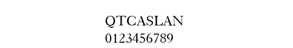 Fuente QTCASLAN.TTF