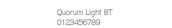 Fuente Quorum Light BT.ttf