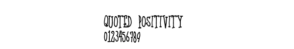 Fuente Quoted Positivity.ttf