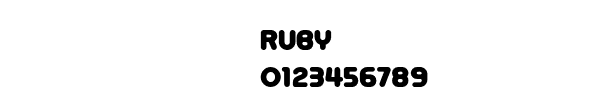 Fuente RUBY.OTF