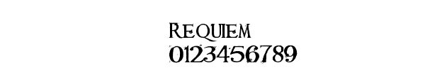 Fuente Requiem.ttf
