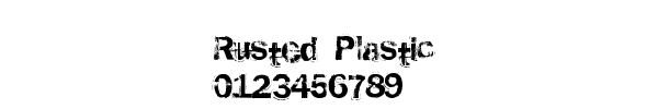 Fuente Rusted_Plastic.ttf