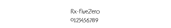 Fuente Rx-FiveZero.ttf