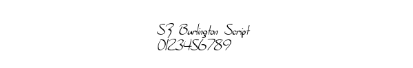 Fuente SF Burlington Script.ttf