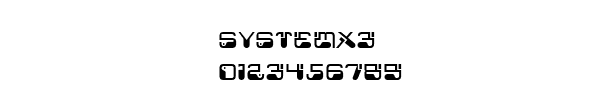 Fuente SYSTEMX3.TTF