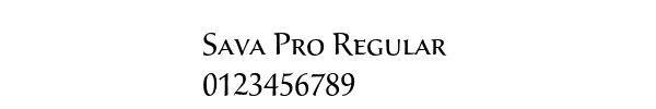 Fuente Sava Pro Regular.ttf