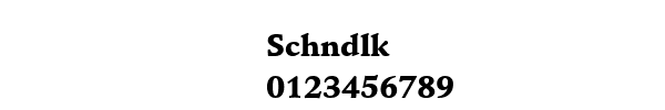 Fuente Schndlk.ttf