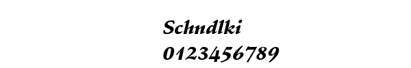 Fuente Schndlki.ttf
