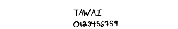 Fuente TAWAI.TTF