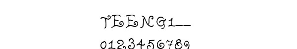 Fuente TEENG1__.TTF