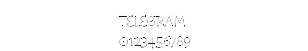 Fuente TELEGRAM.TTF