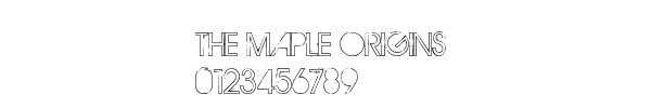 Fuente THE MAPLE ORIGINS.ttf
