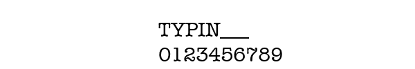 Fuente TYPIN___.TTF