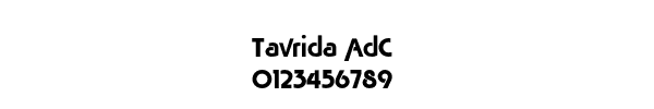 Fuente Tavrida AdC.ttf