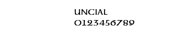 Fuente UNCIAL.TTF
